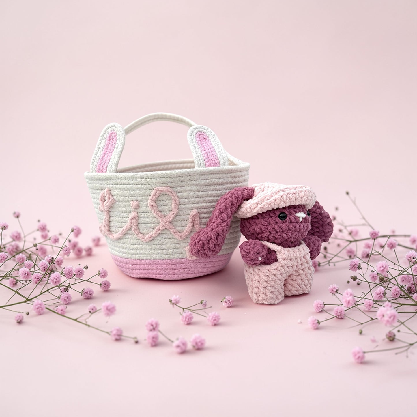 Personalized Easter Basket - Pink (Large)