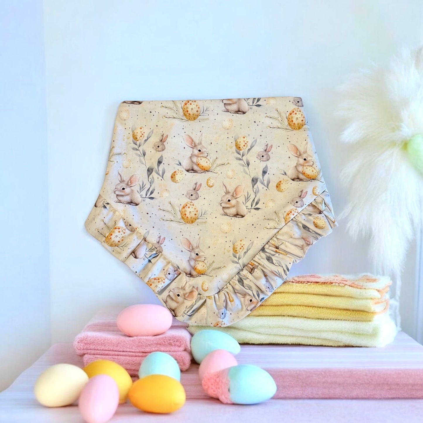 Easter Bunny Ruffle Bandana